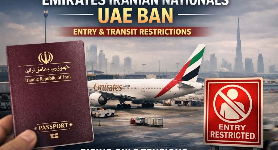 Emirates Iranian nationals UAE ban
